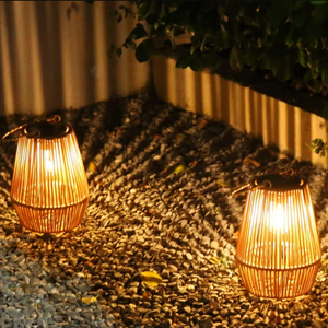 Solar Rattan Lantern