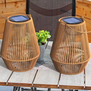 Solar Rattan Lantern