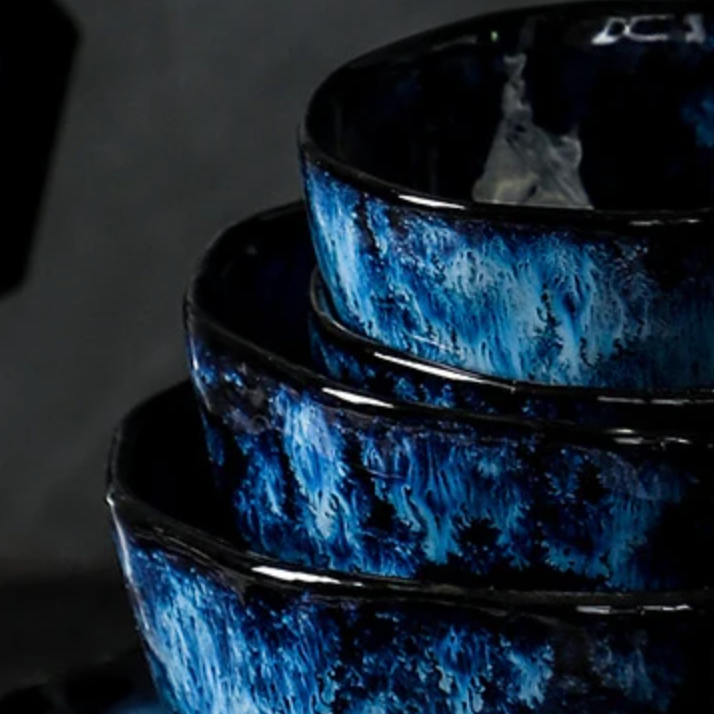 Blue Nebula 10-Piece Dinner Set