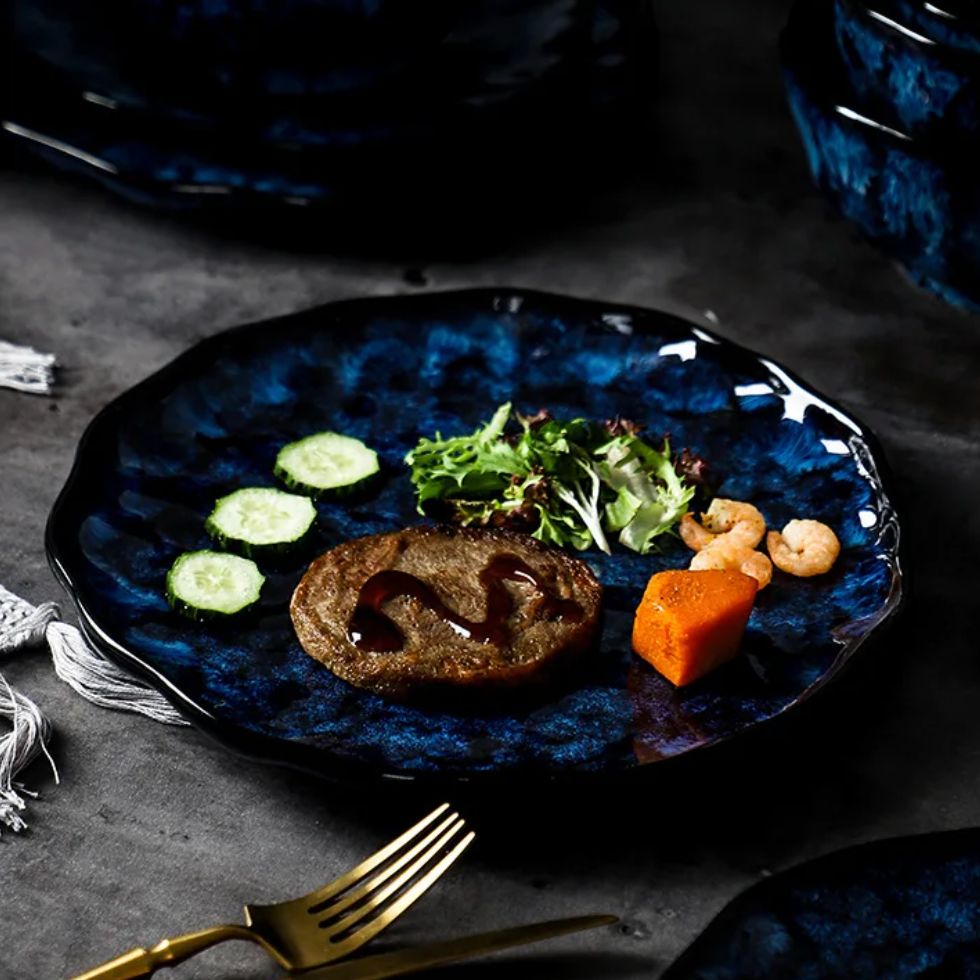 Blue Nebula 10-Piece Dinner Set