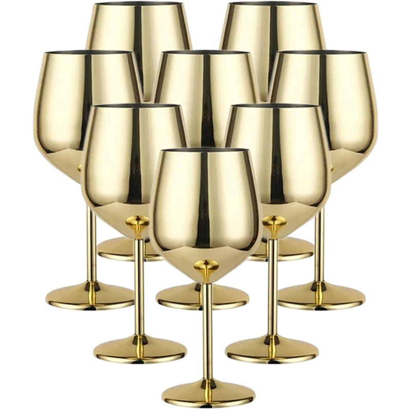 Stainless Steel 8-Piece Glassware Set