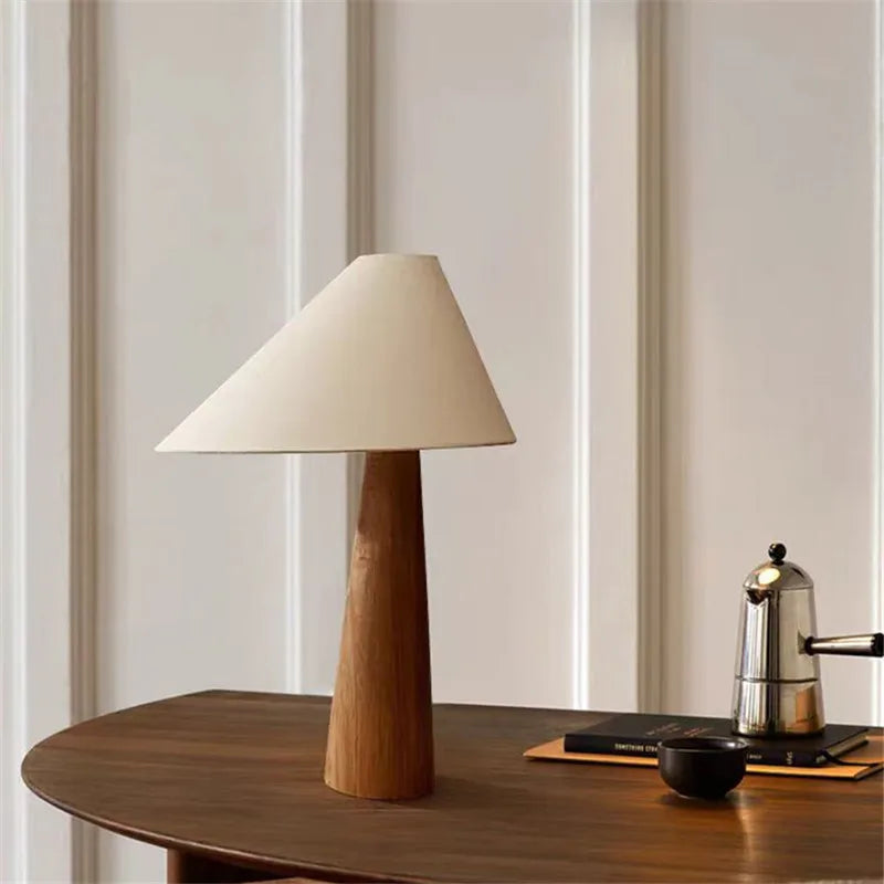 Wood Triad Table Lamp