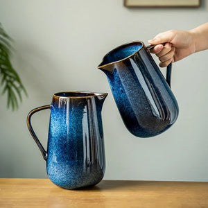 Laguna Kiln Blue Ceramic Pitcher