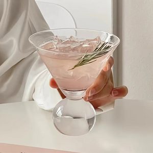 Crystal Globe Martini Glass