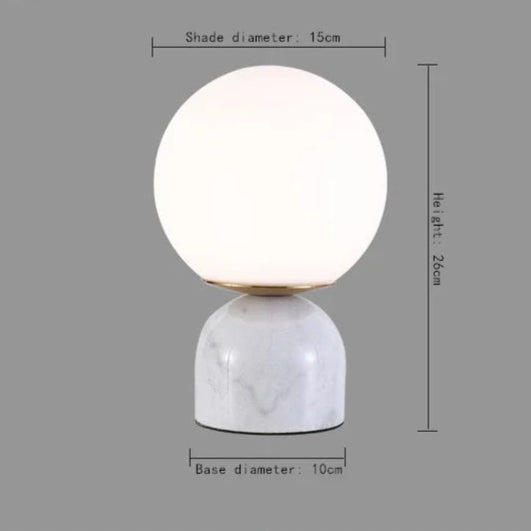 Arctic Stone Orb Lamp