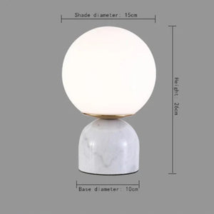 Arctic Stone Orb Lamp