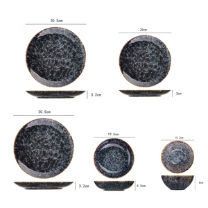 Water Ripple Plate 5-Piece Set