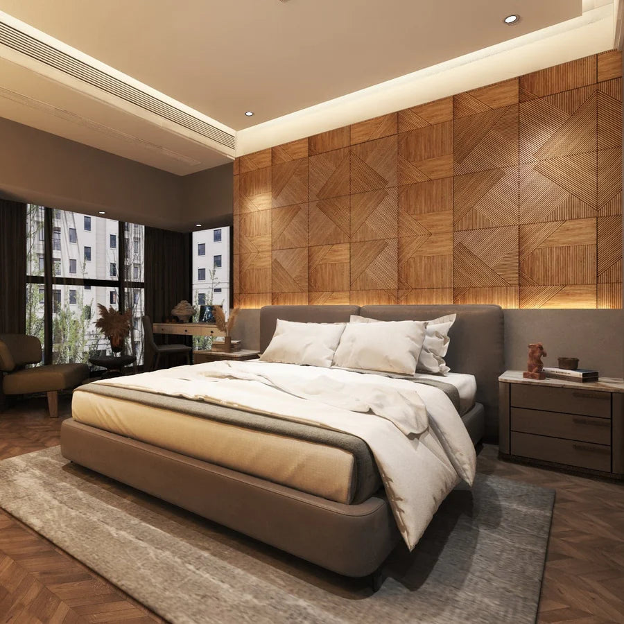 3D Wood Wall Panels 4-Piece Set – BRECK + FOX