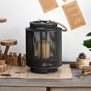 Imitation Bamboo LED Candle Lantern – BRECK + FOX Imitation Bamboo LED Candle Lantern – BRECK + FOX
