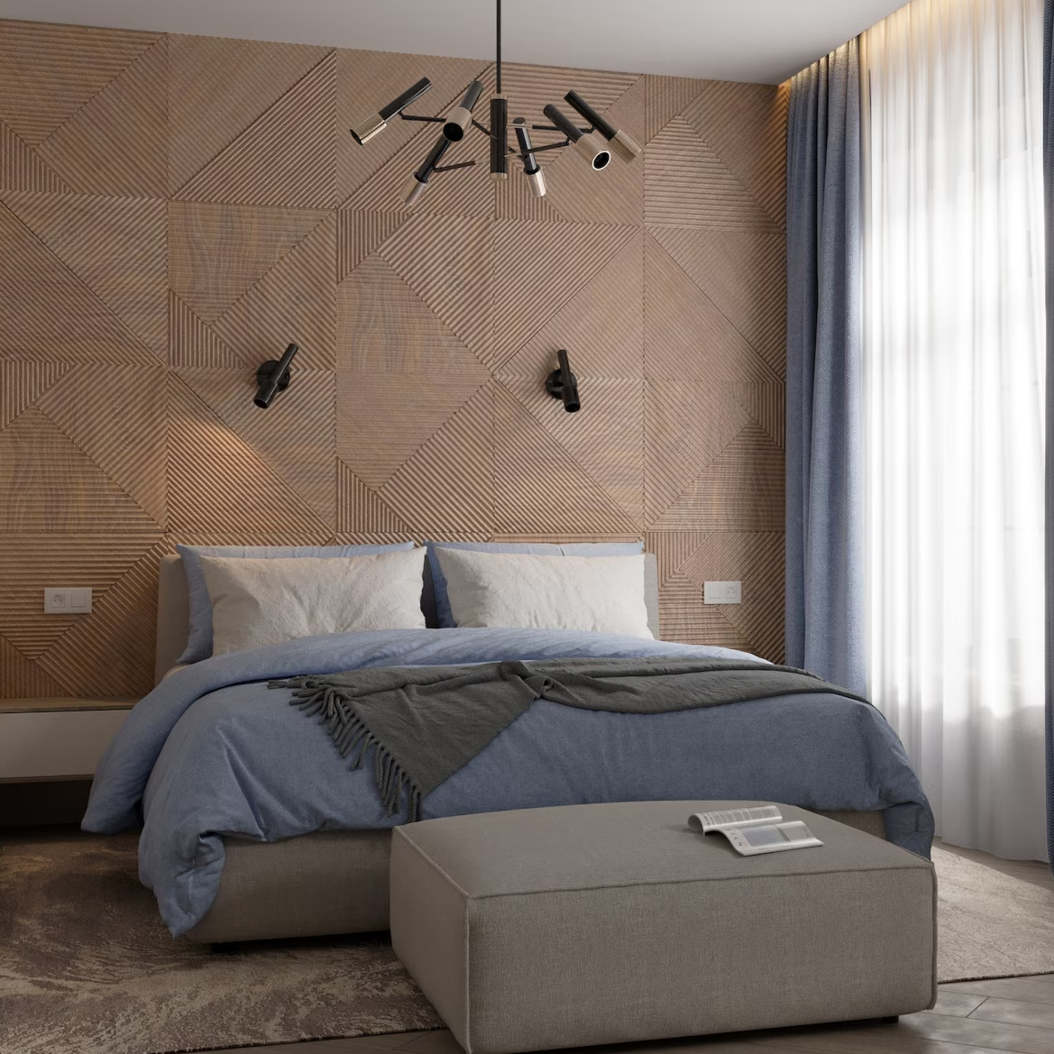 3D Wood Wall Panels 4-Piece Set – BRECK + FOX