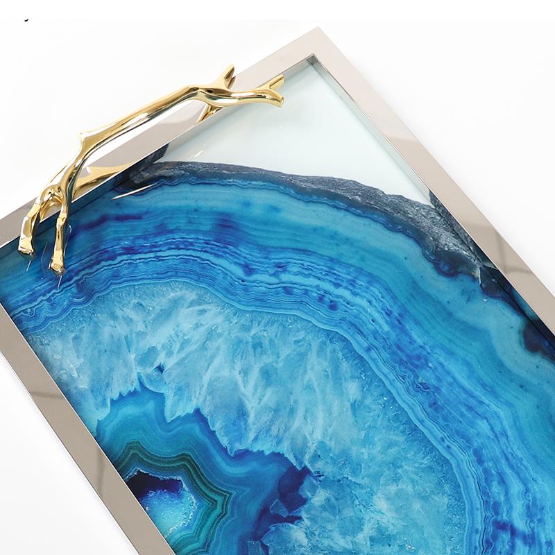 Blue Agate Tray