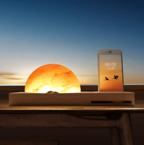 Himalayan Salt Lamp Wireless Charging Station - Breck and Fox