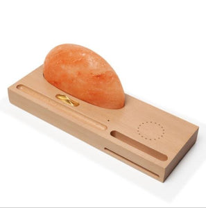 Himalayan Salt Lamp Wireless Charging Station - Breck and Fox
