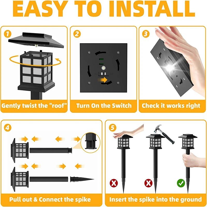 Fox Led Solar Light Solar LED Pathway Lanterns | BRECK + FOX