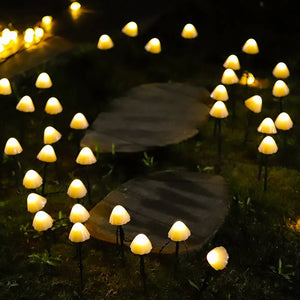 Lampes de jardin solaires en forme de champignon - BRECK + FOX