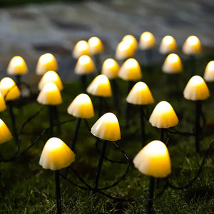 Lampes de jardin solaires en forme de champignon - BRECK + FOX