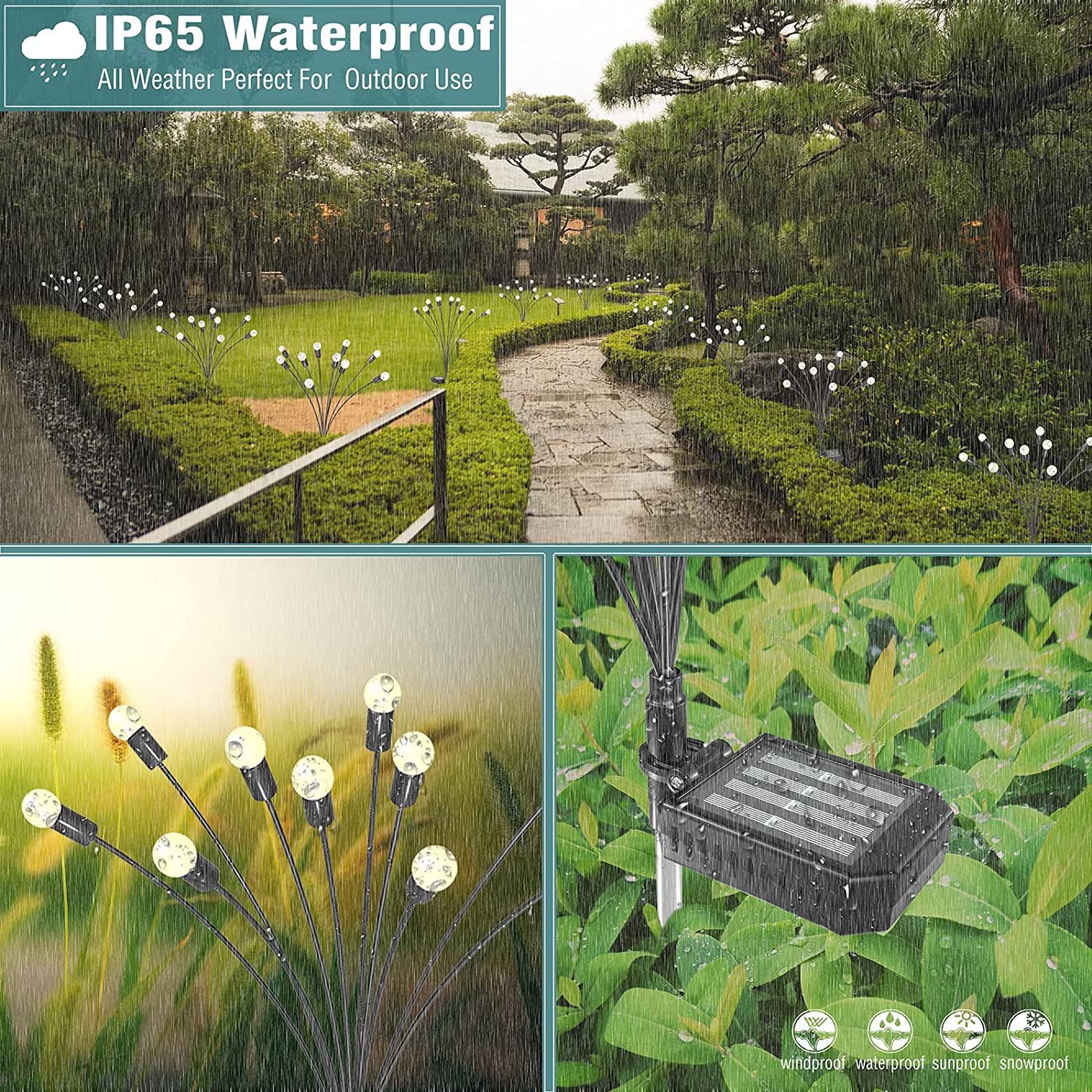 Fox Led Solar Light Solar Swaying Garden Lights - BRECK + FOX