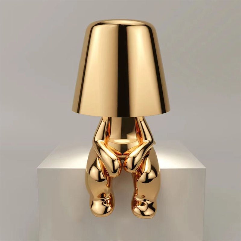 Thinker Golden Lamp - Breck and Fox