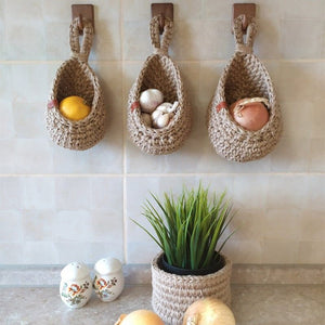 Woven Hanging Storage Baskets - Breck and Fox