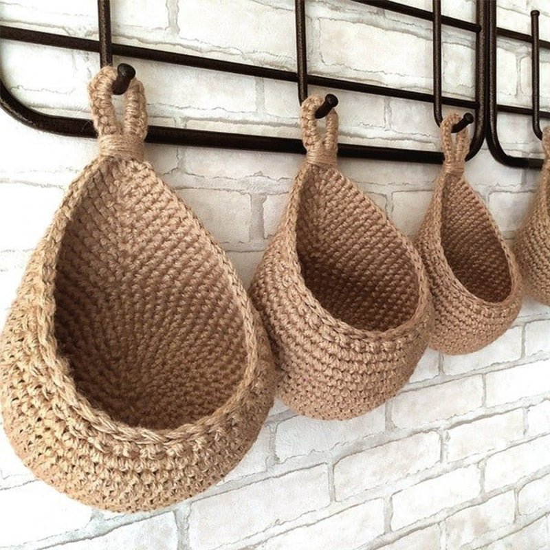 Woven Hanging Storage Baskets - Breck and Fox